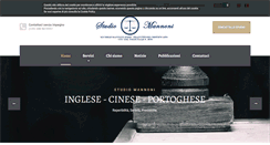 Desktop Screenshot of mannonitraduzioni.com